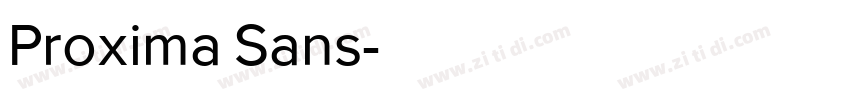 Proxima Sans字体转换